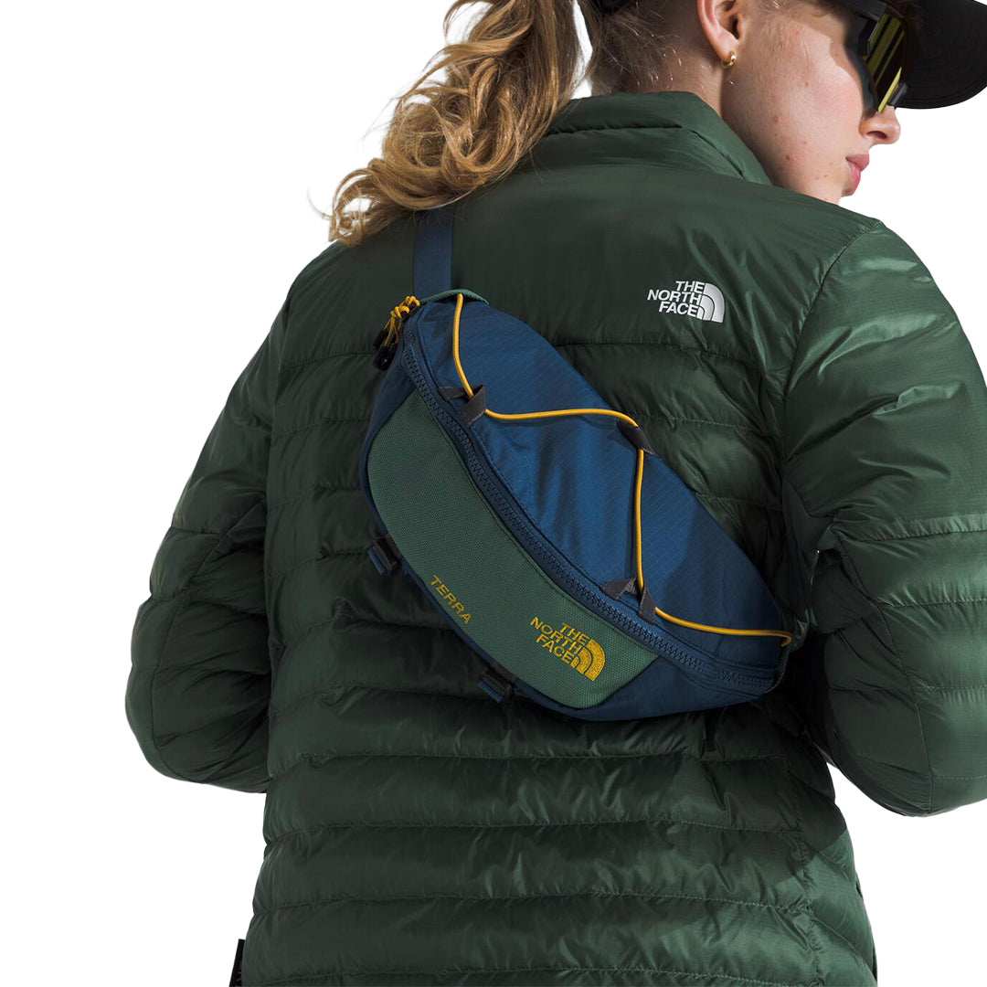 Canguro Terra Lumbar 3L unisex color azul y verde