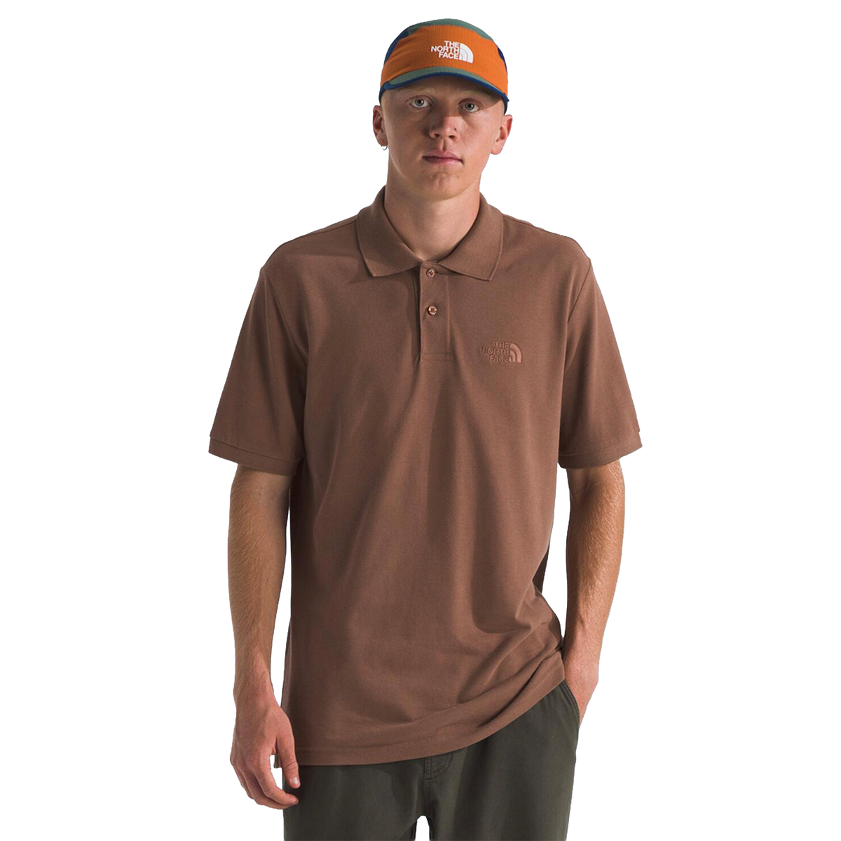 Camisa Essential Regular Polo para hombre color café