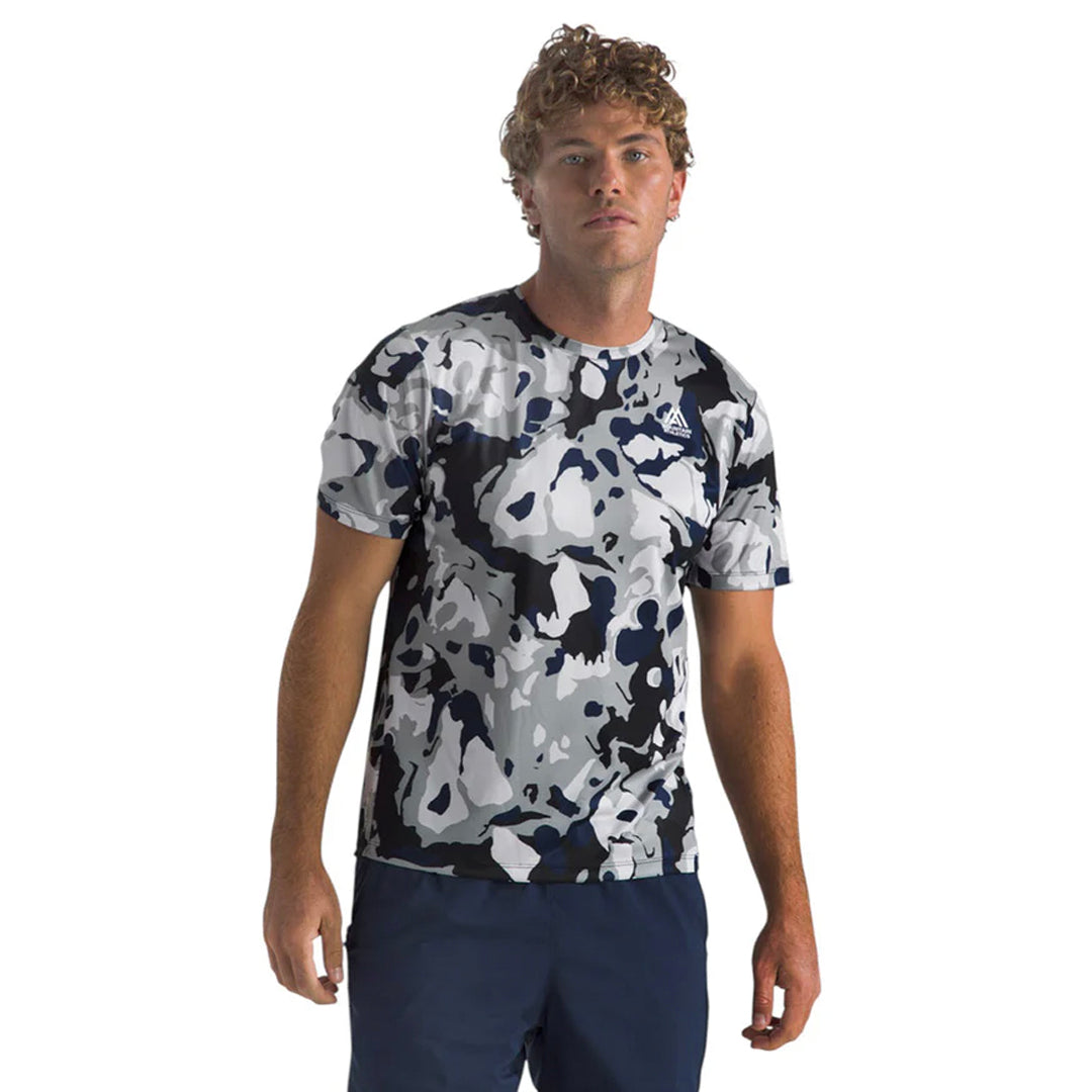 Camiseta Tee Aop para hombre color gris y negro