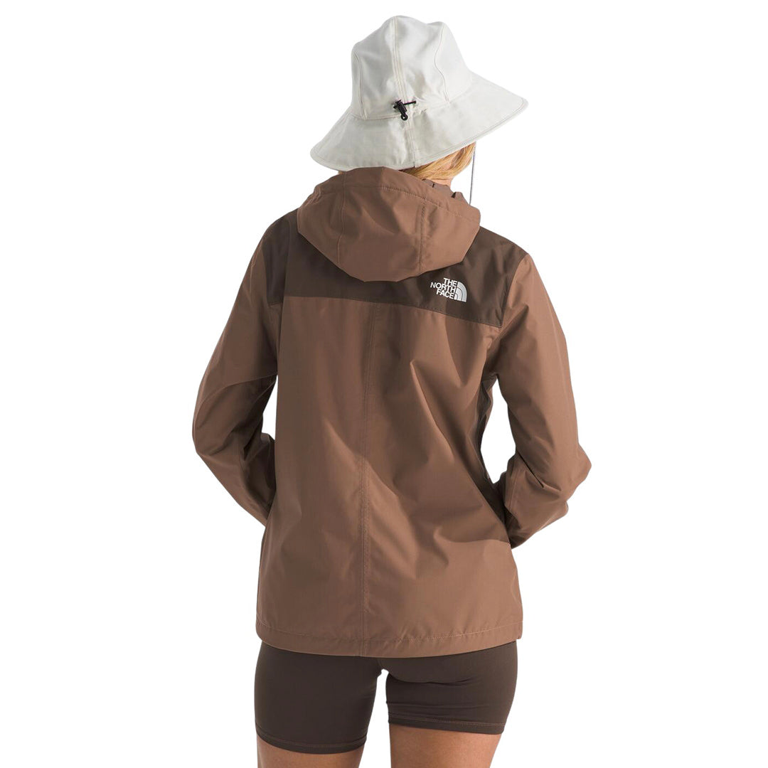 Chaqueta impermeable Antora para mujer color café