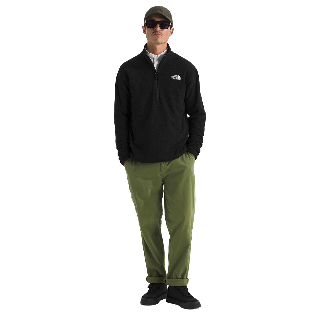 Sudadera Textured Cap Rock 1/4 para hombre color negro