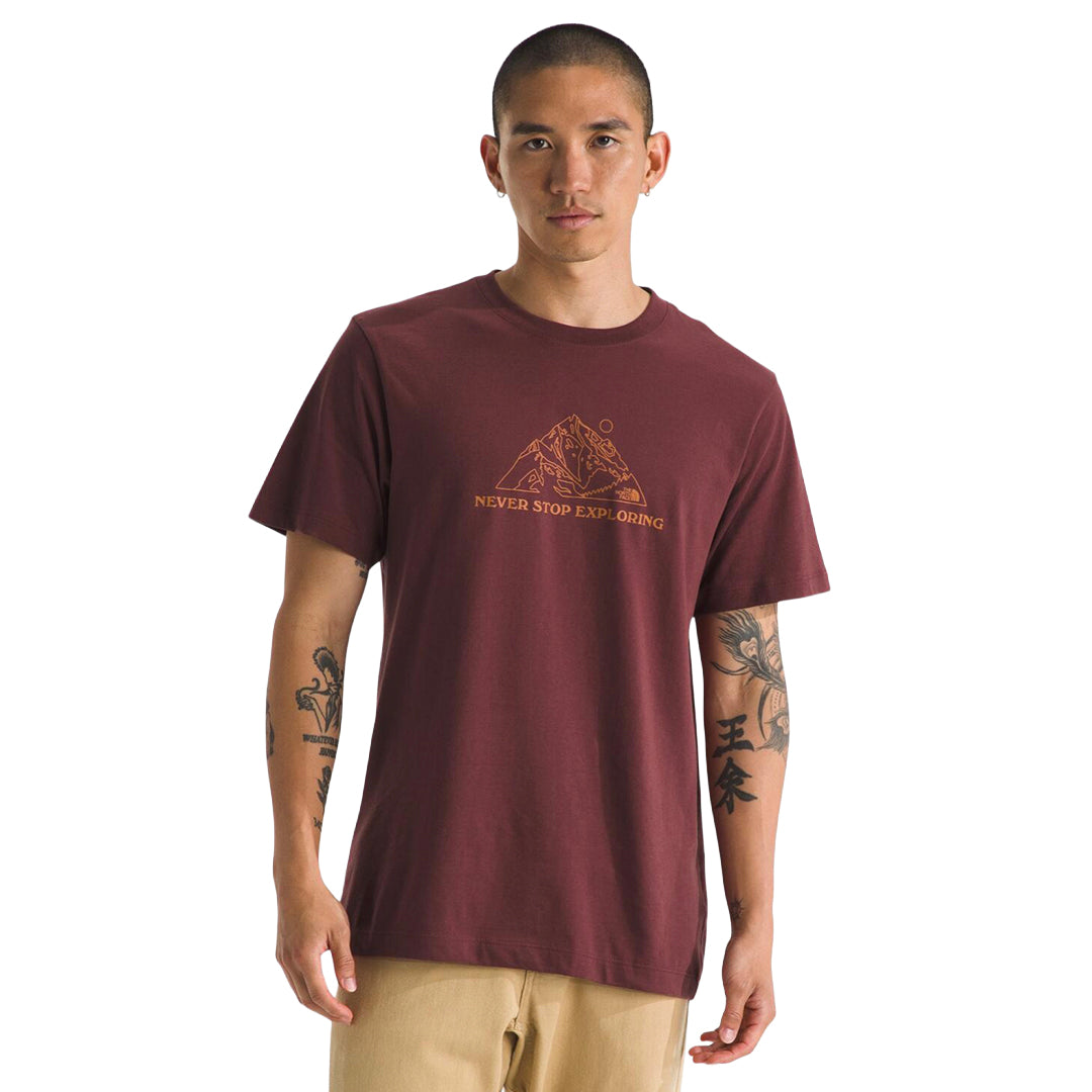 Camiseta Mtn para hombre color vino