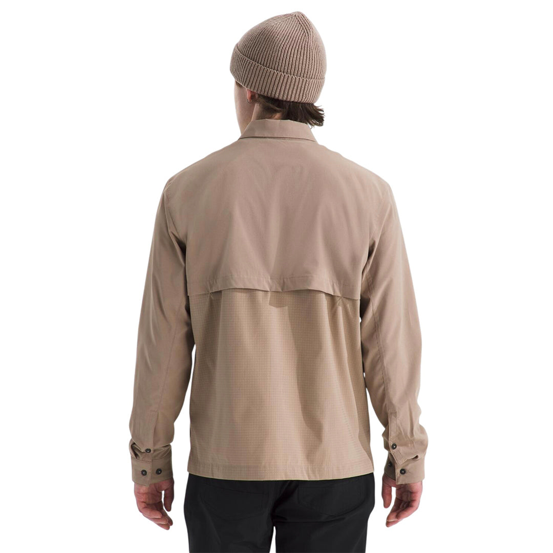 Camisa Lightrange Hike L/S para hombre color café