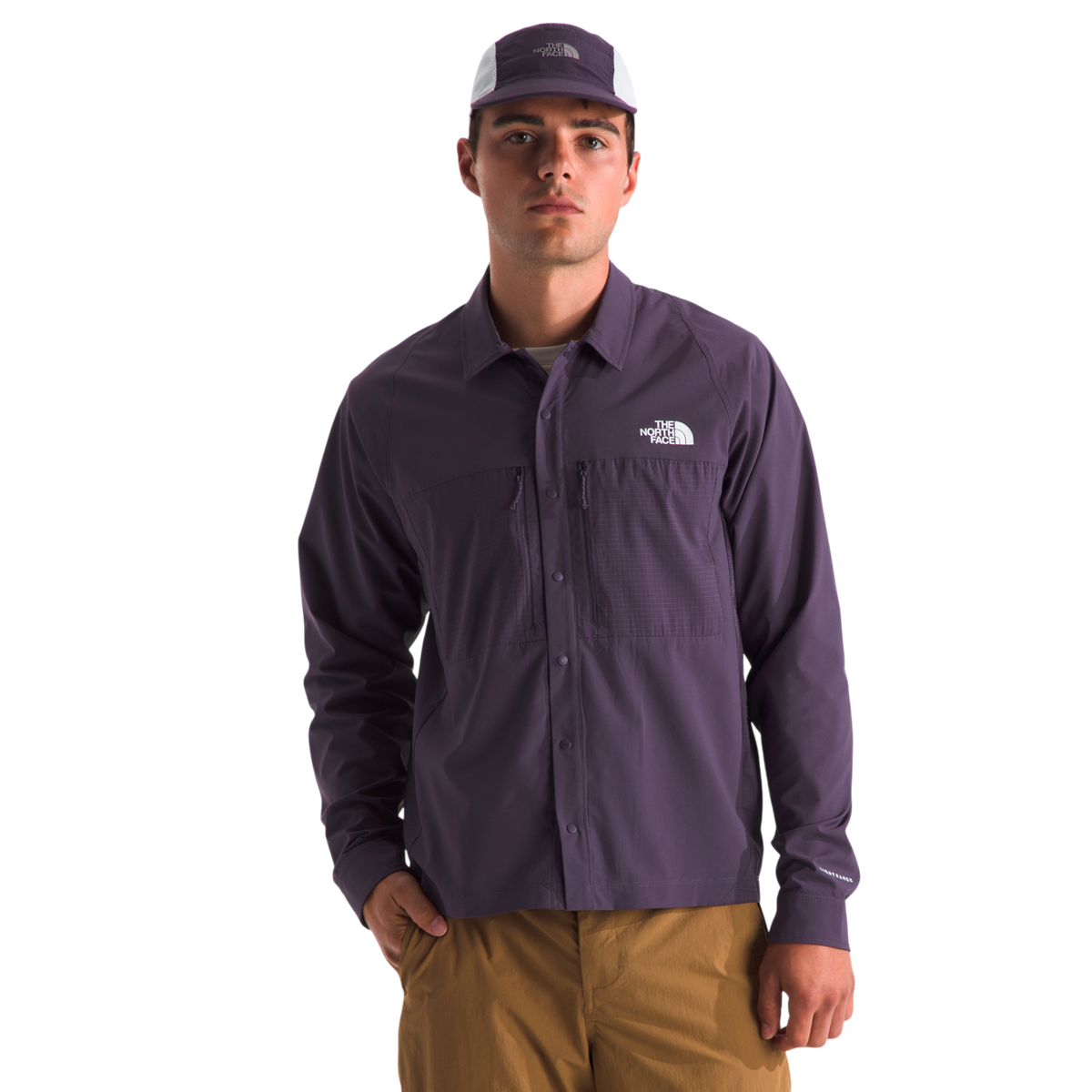 Camisa Trail para hombre color morado