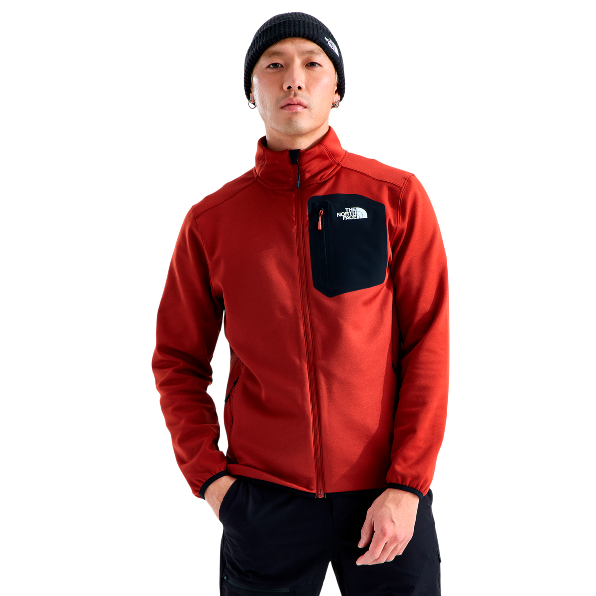Chaqueta fleece Crest para hombre color rojo