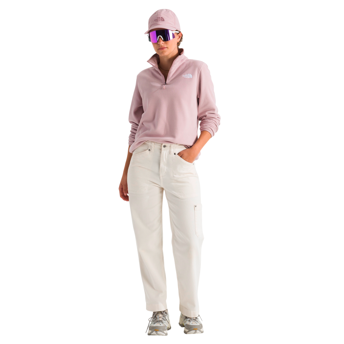 Chaqueta fleece Glacier para mujer color rosado