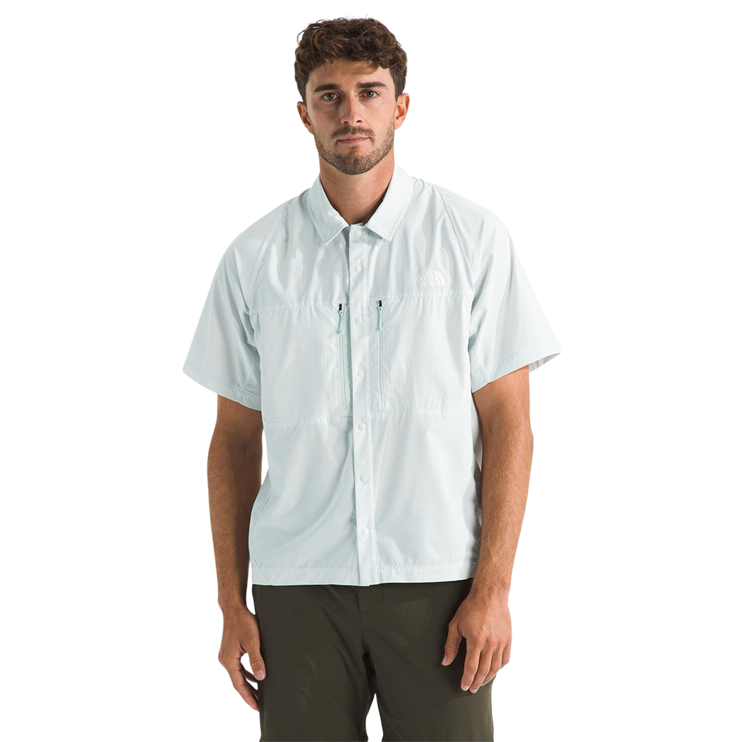 Camisa Trail Lightrange Ss para hombre color celeste