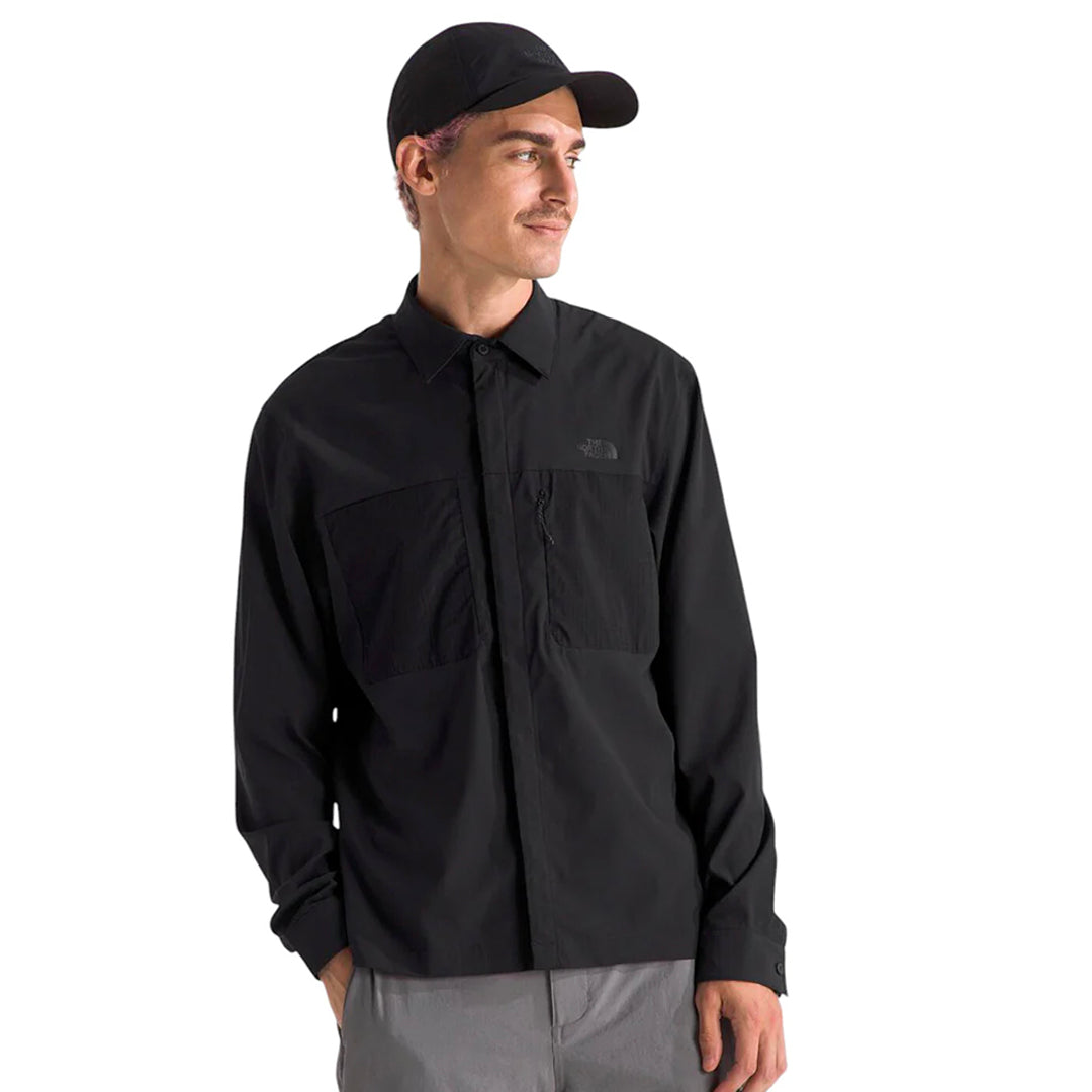 Camisa Lightrange Hike para hombre color negro