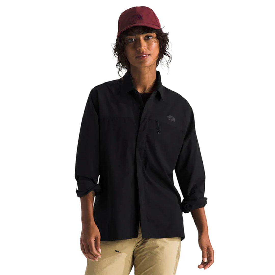 Camisa Lightrange para mujer color negro