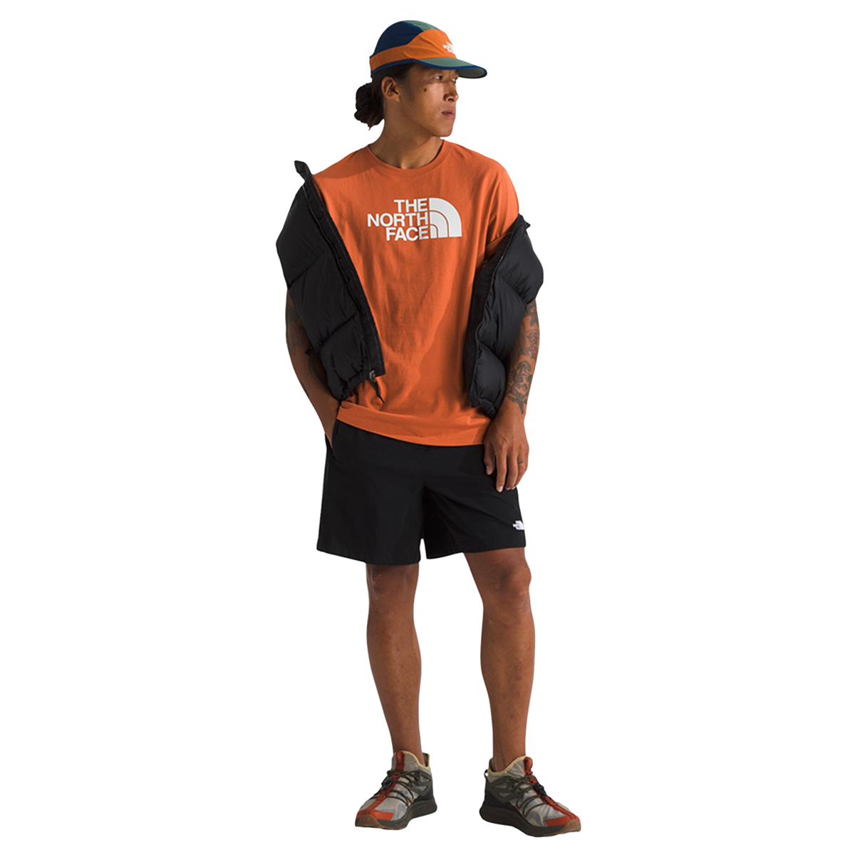 CAMISETA HALF DOME PARA HOMBRE COLOR NARANJA