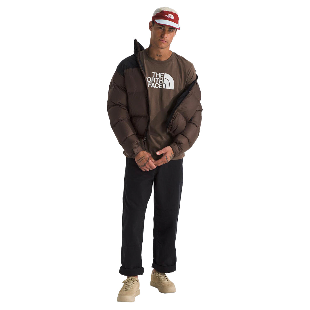 Camiseta S/S Half Dome para hombre color café