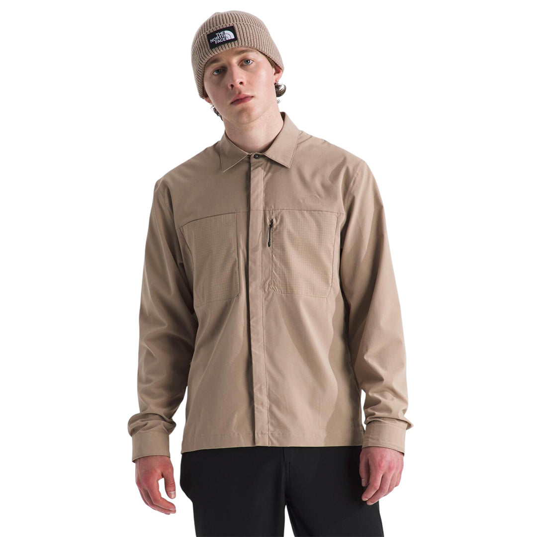 Camisa Lightrange Hike L/S para hombre color café