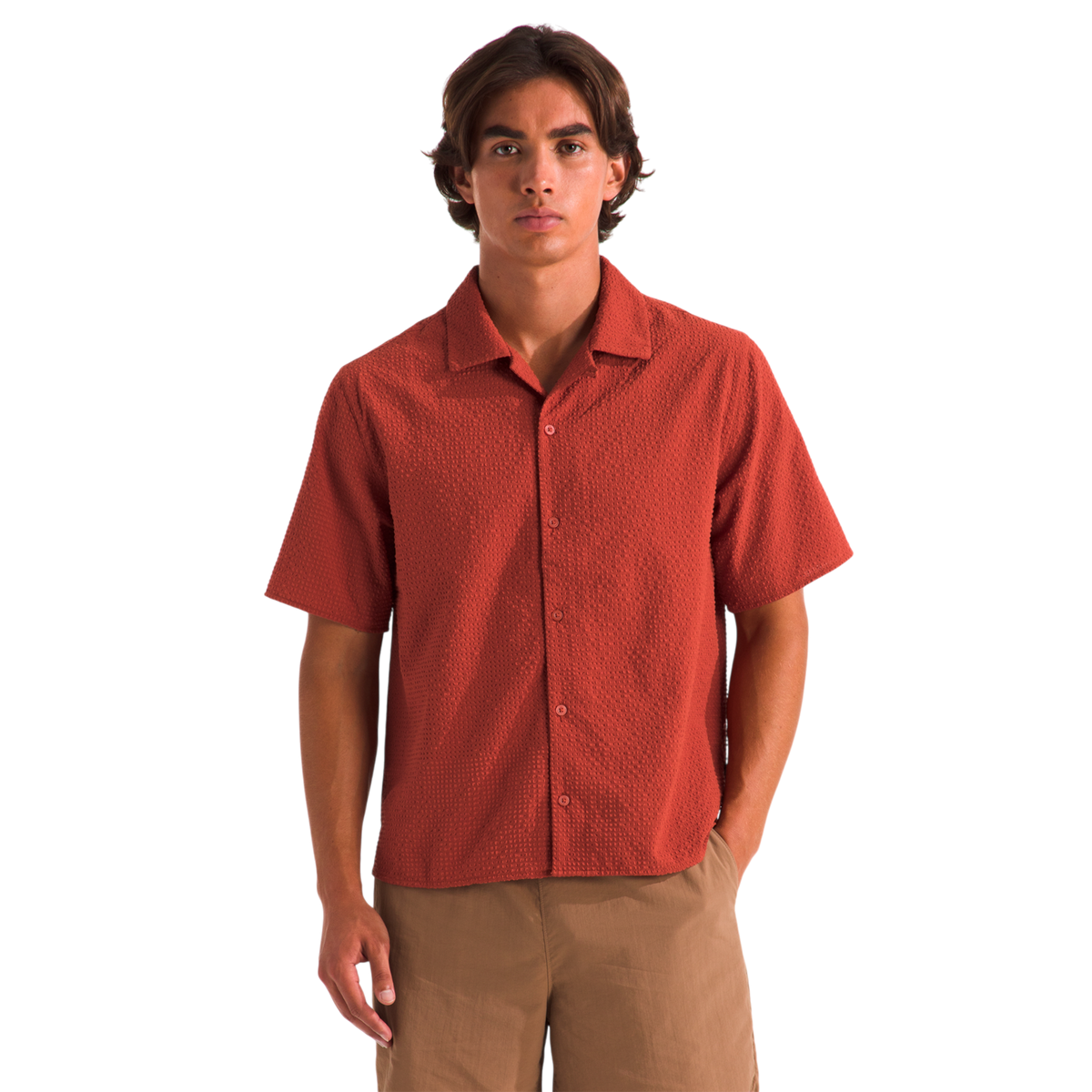 Camisa Pacific para hombre color rojo