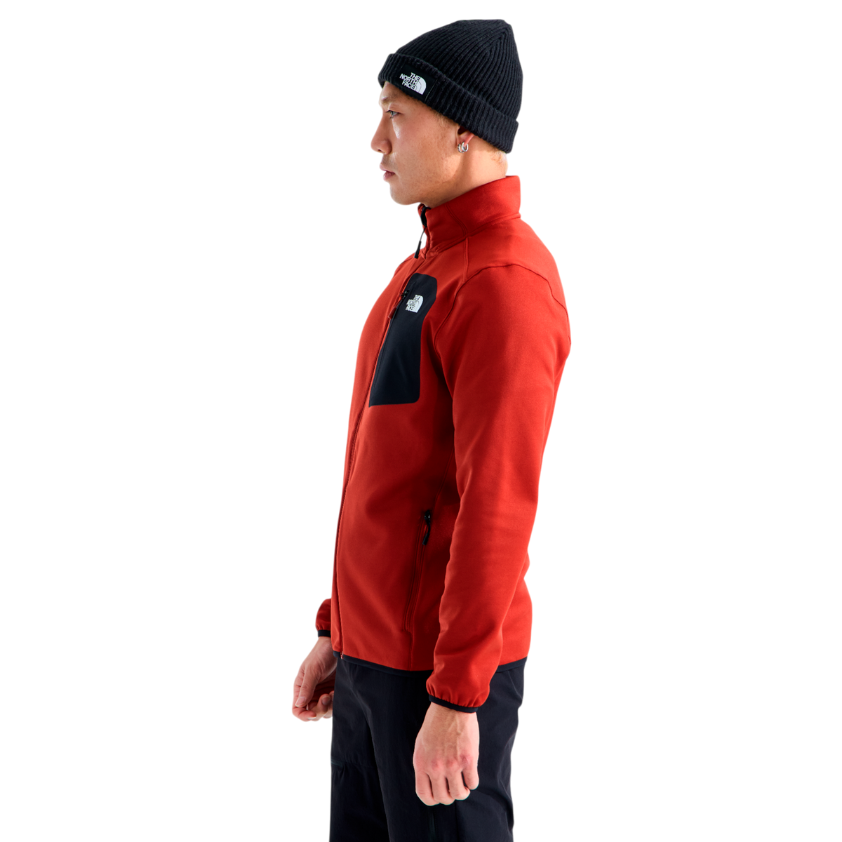 Chaqueta fleece Crest para hombre color rojo
